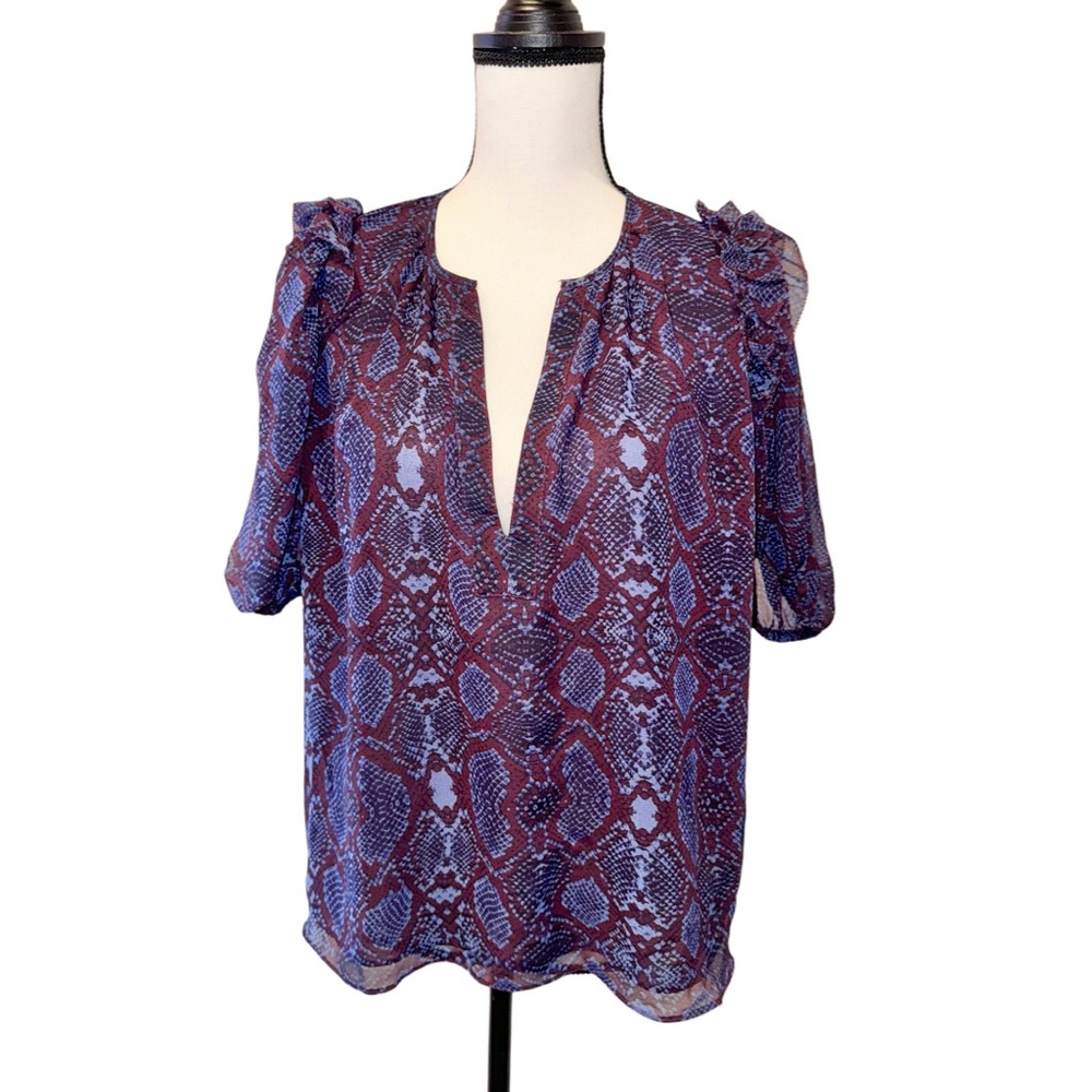 OLIVACEOUS boutique dressy blouse women’s shirt size medium